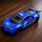 Blue Racing Car | Die-Cast Push & Go Supercar | Openable Doors |