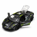 Die-Cast Pull Back Car with Lights & Sound | Openable Doors & Hood