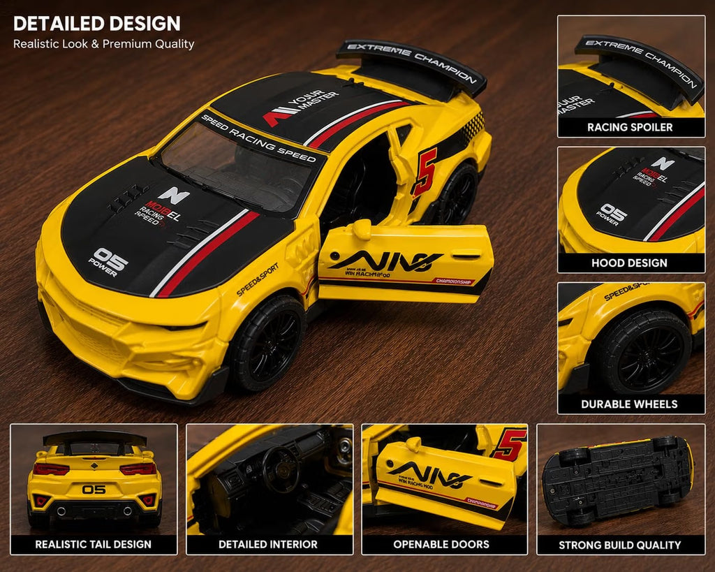 Win Racing Mod | Die-Cast Pull Back Car | Openable Doors
