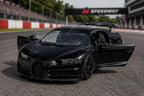 Bugatti Chiron Style Supercar Model — Black Die-Cast Look Toy Car