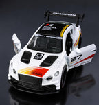 Champion Racing Die-Cast Pull Back Car with Lights & Sound | Openable Doors | Kids Gift