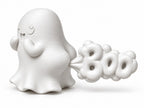 Cute Ghost “BOO” 3D Printed Desk Decor | Halloween Figurine | Shelf & Gift Accent