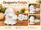 Cute Ghost “BOO” 3D Printed Desk Decor | Halloween Figurine | Shelf & Gift Accent