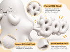 Cute Ghost “BOO” 3D Printed Desk Decor | Halloween Figurine | Shelf & Gift Accent