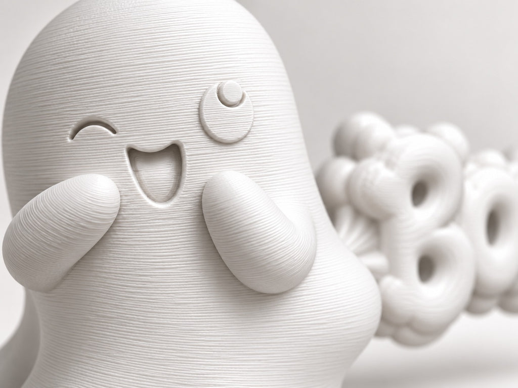 Cute Ghost “BOO” 3D Printed Desk Decor | Halloween Figurine | Shelf & Gift Accent