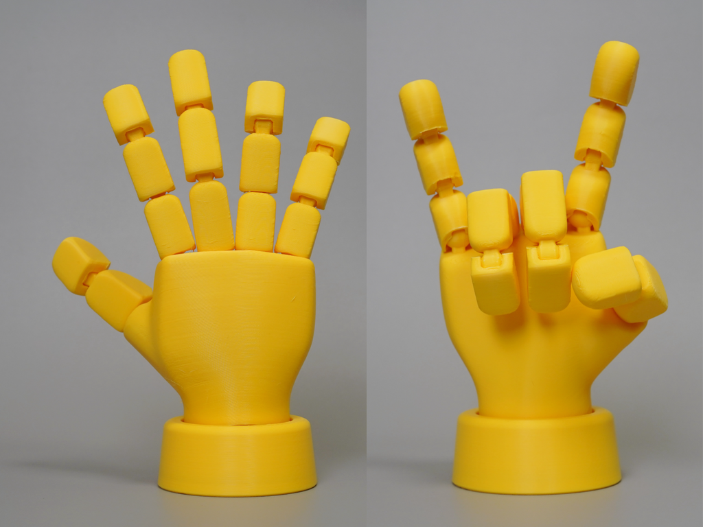 Articulated Robotic Hand Figurine — Poseable Desk Toy & Fun Display Piece